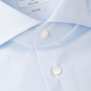 Katoen shirt met stretch | L.Blauw