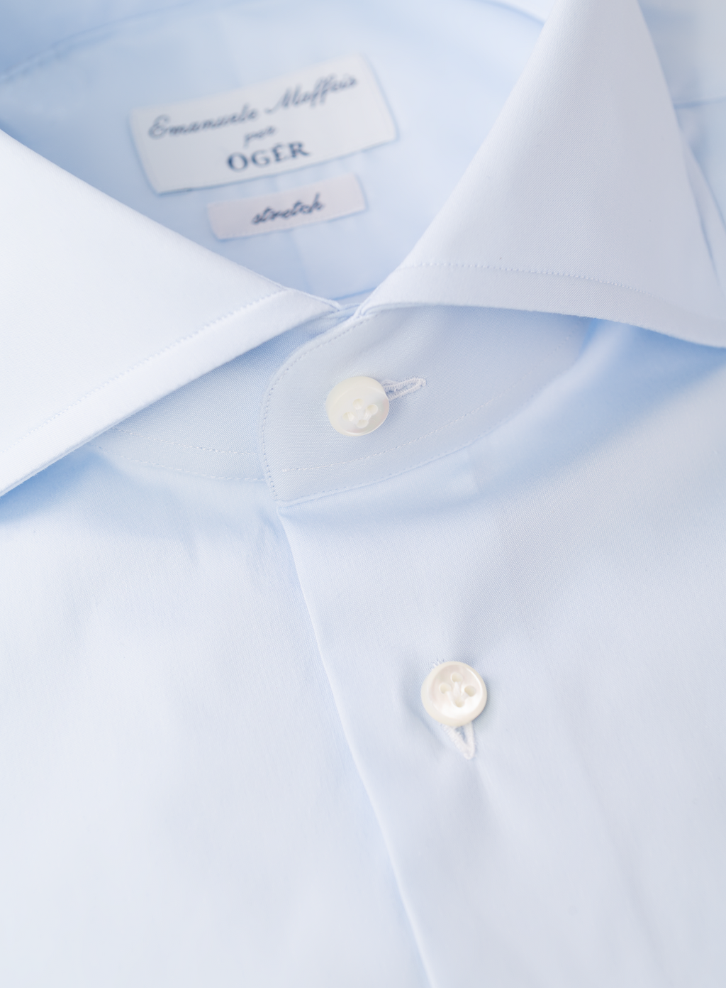 Overhemd met stretch van katoen | FULL_WIDTH | L.Blauw