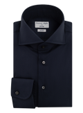 Overhemd met stretch van katoen | BLUE NAVY