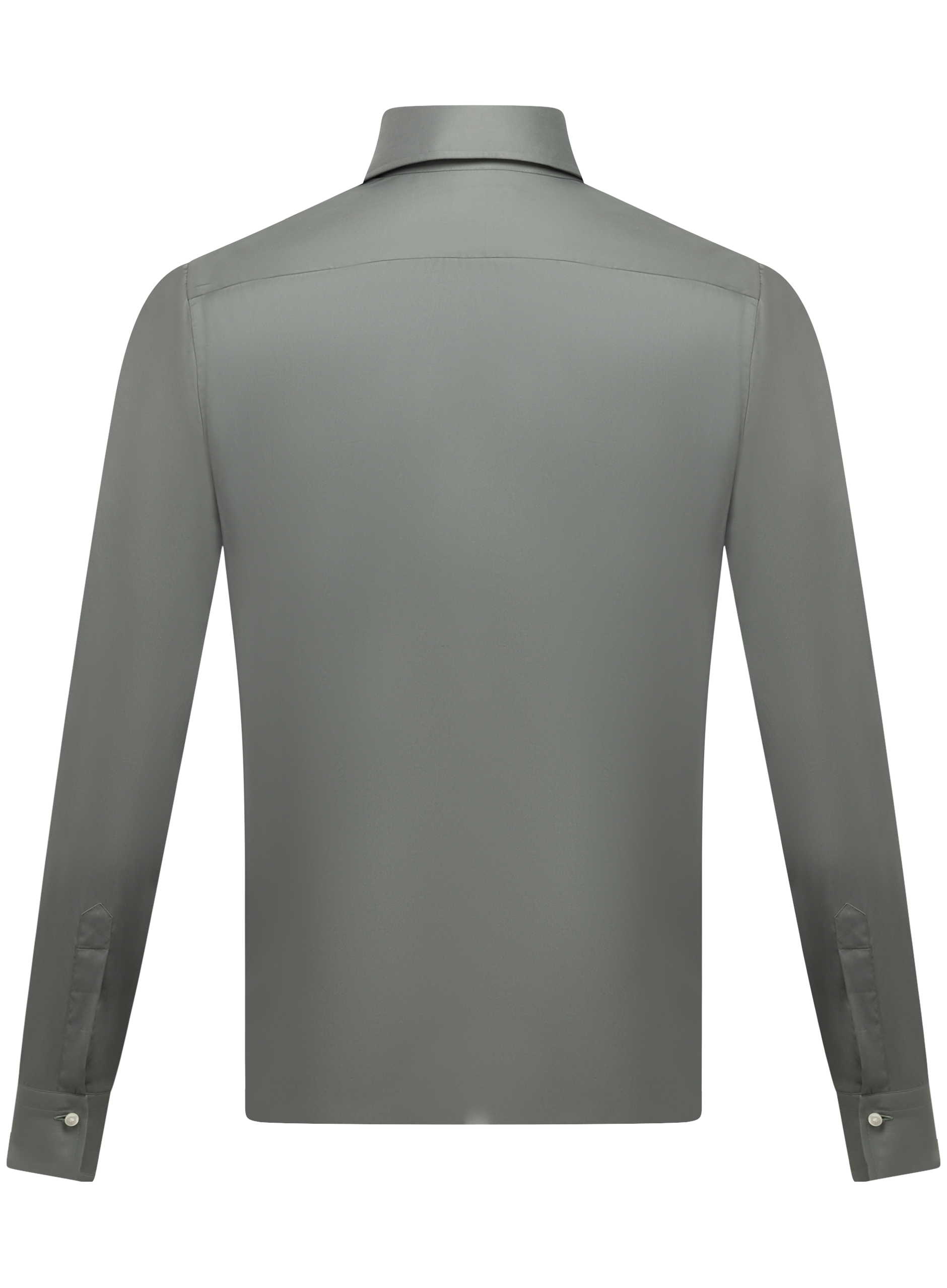 Katoenen shirt met stretch | FULL_WIDTH | Groen