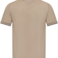 Buttonless polo van katoen | Beige