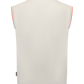 Half-zip slipover van katoen en zijde | Wit