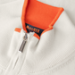 Half-zip slipover van katoen en zijde | Wit