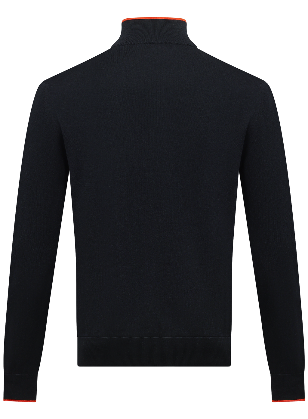 Half-zip trui van zijde en katoen | BLUE NAVY