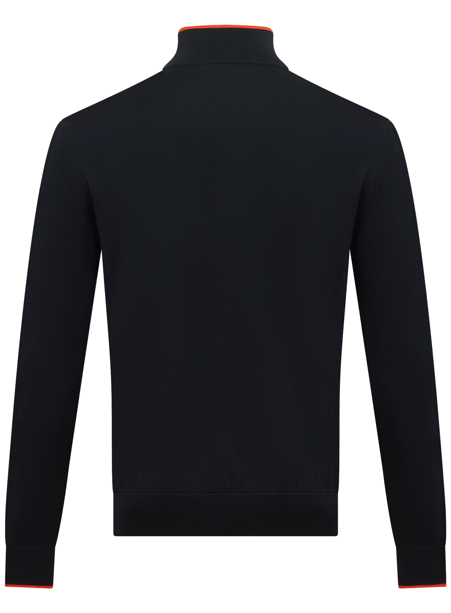 Half-zip trui van zijde en katoen | BLUE NAVY