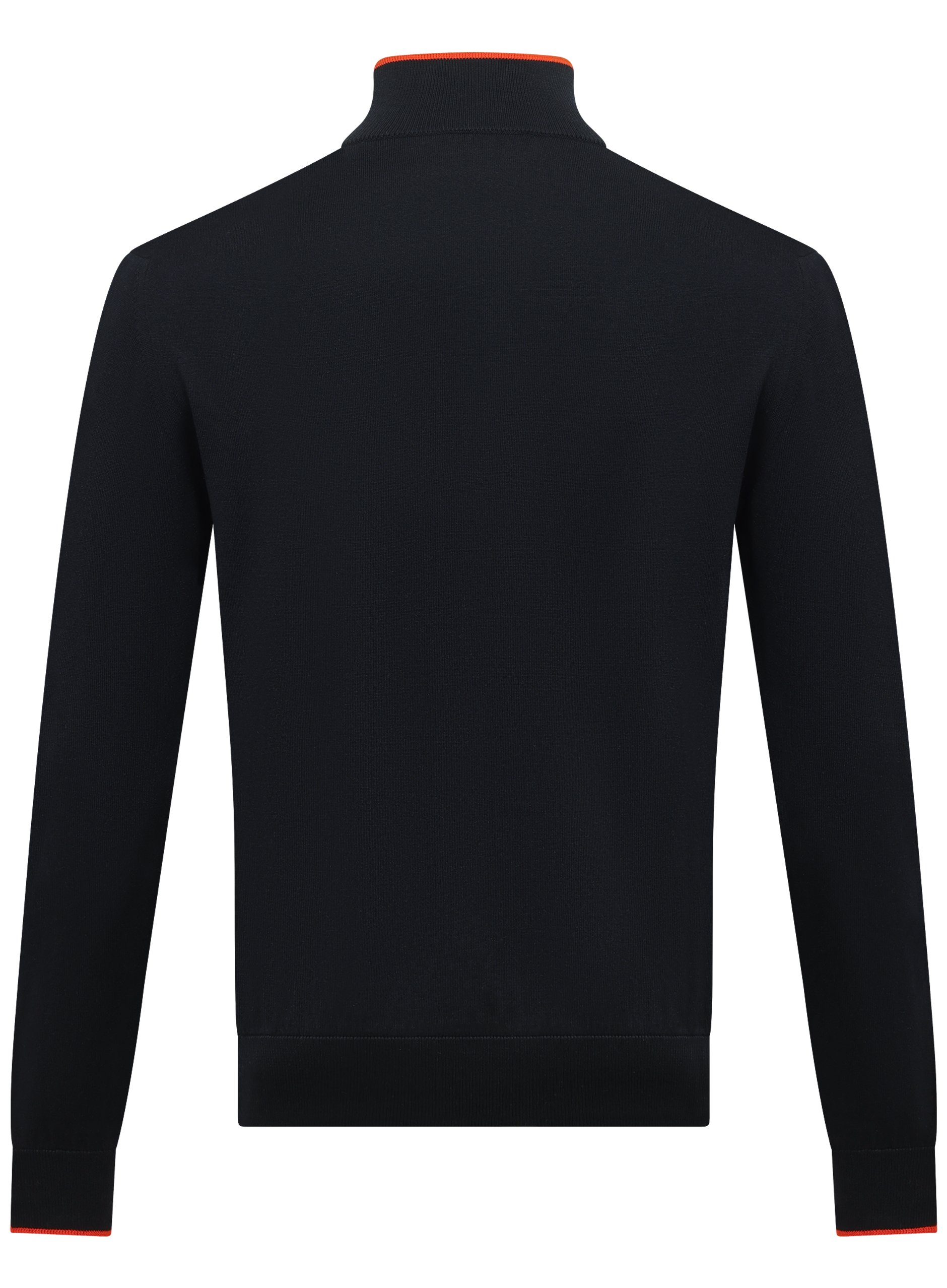Half-zip trui van zijde en katoen | BLUE NAVY