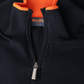 Half-zip trui van zijde en katoen | FULL_WIDTH | BLUE NAVY