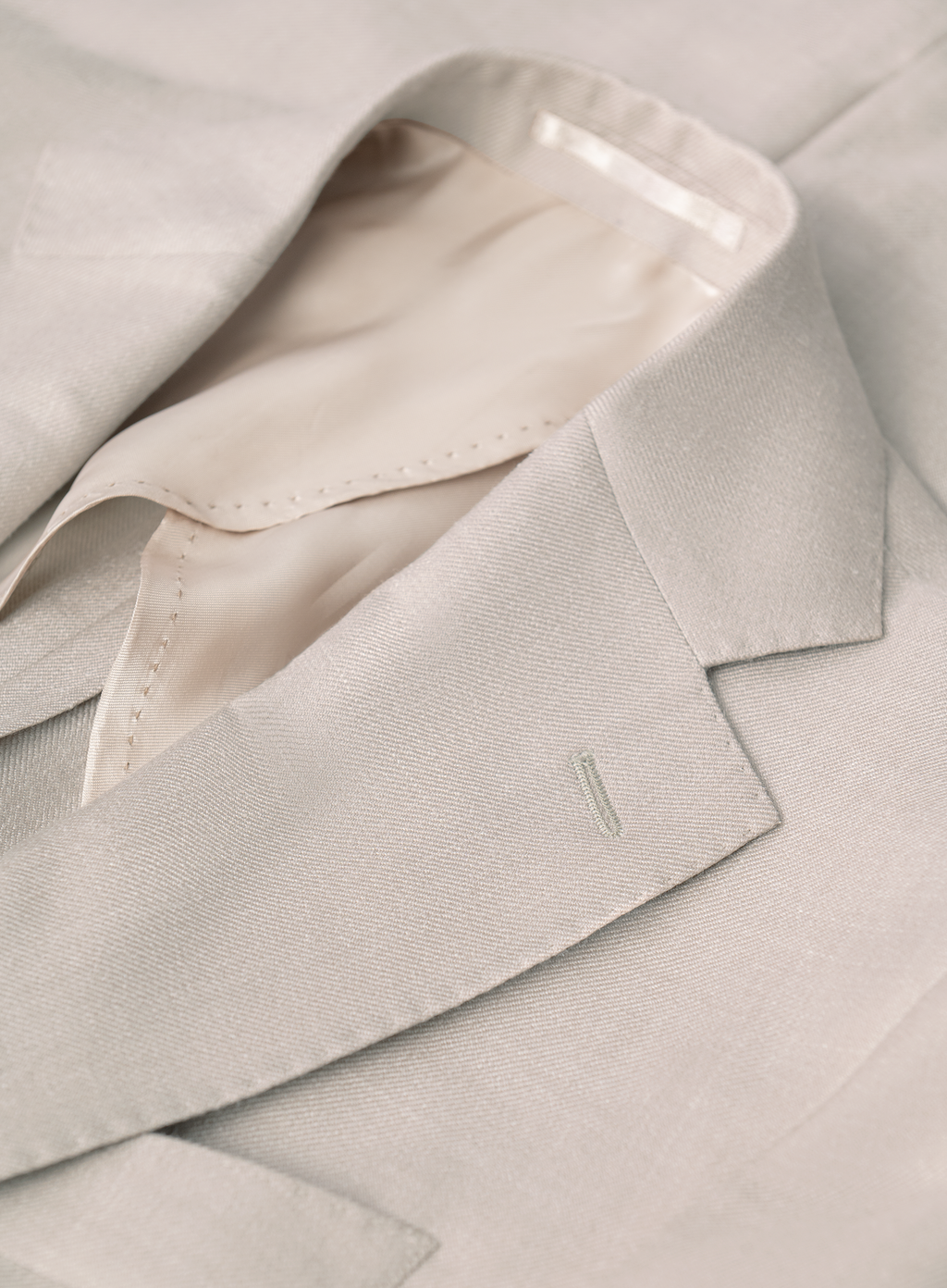 Colbert van wol, zijde en linnen | FULL_WIDTH | Beige