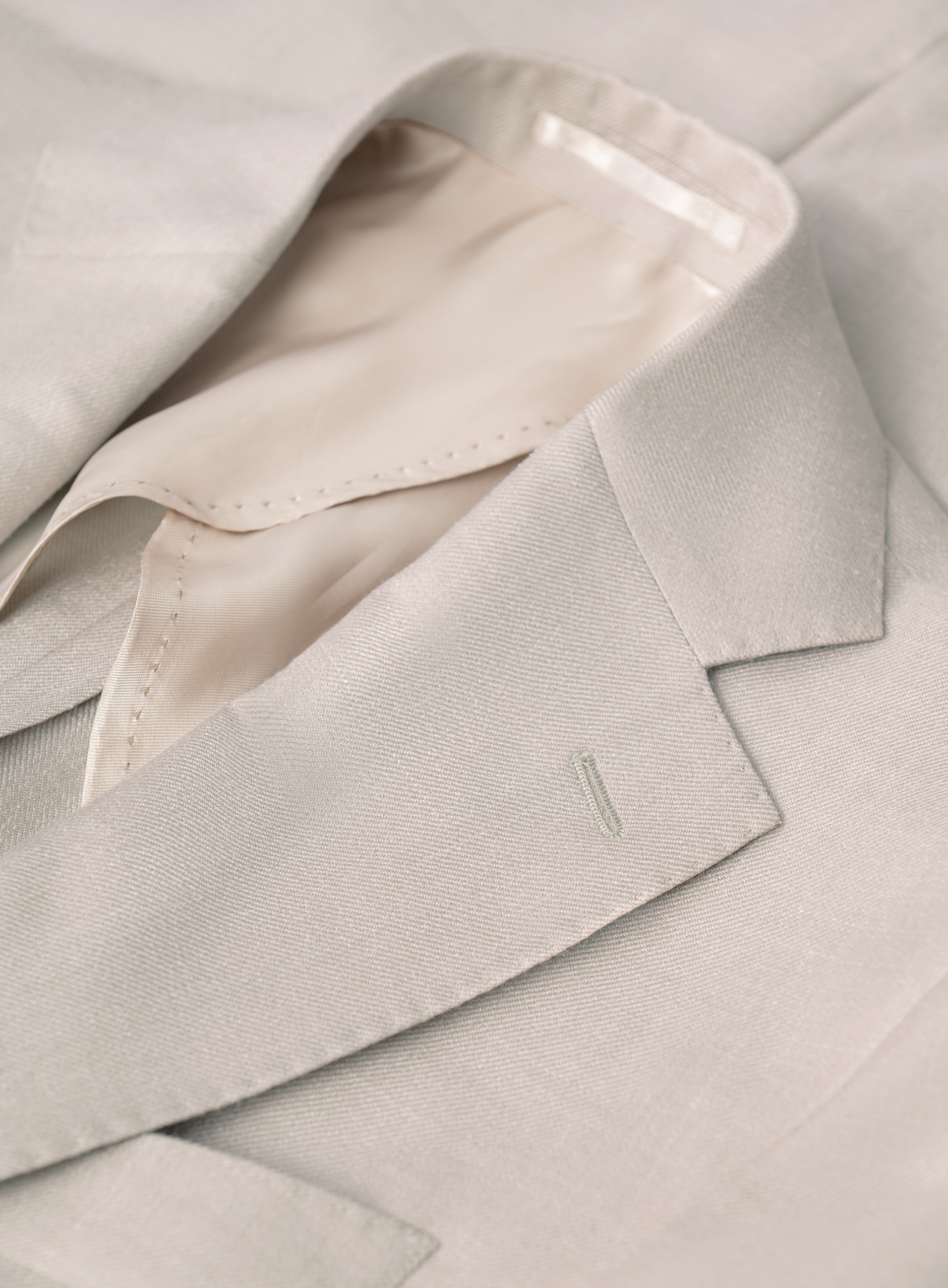 Colbert van wol, zijde en linnen | FULL_WIDTH | Beige
