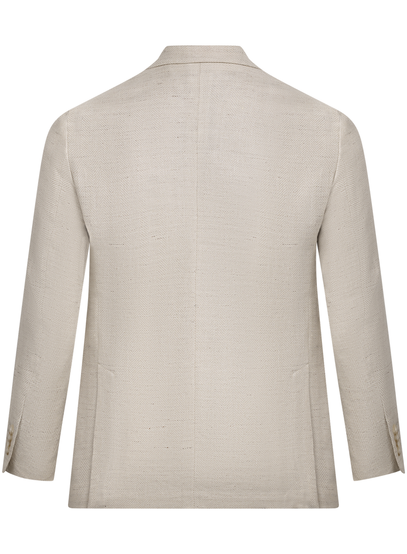 Jacket made of linen, silk, wool, and cotton