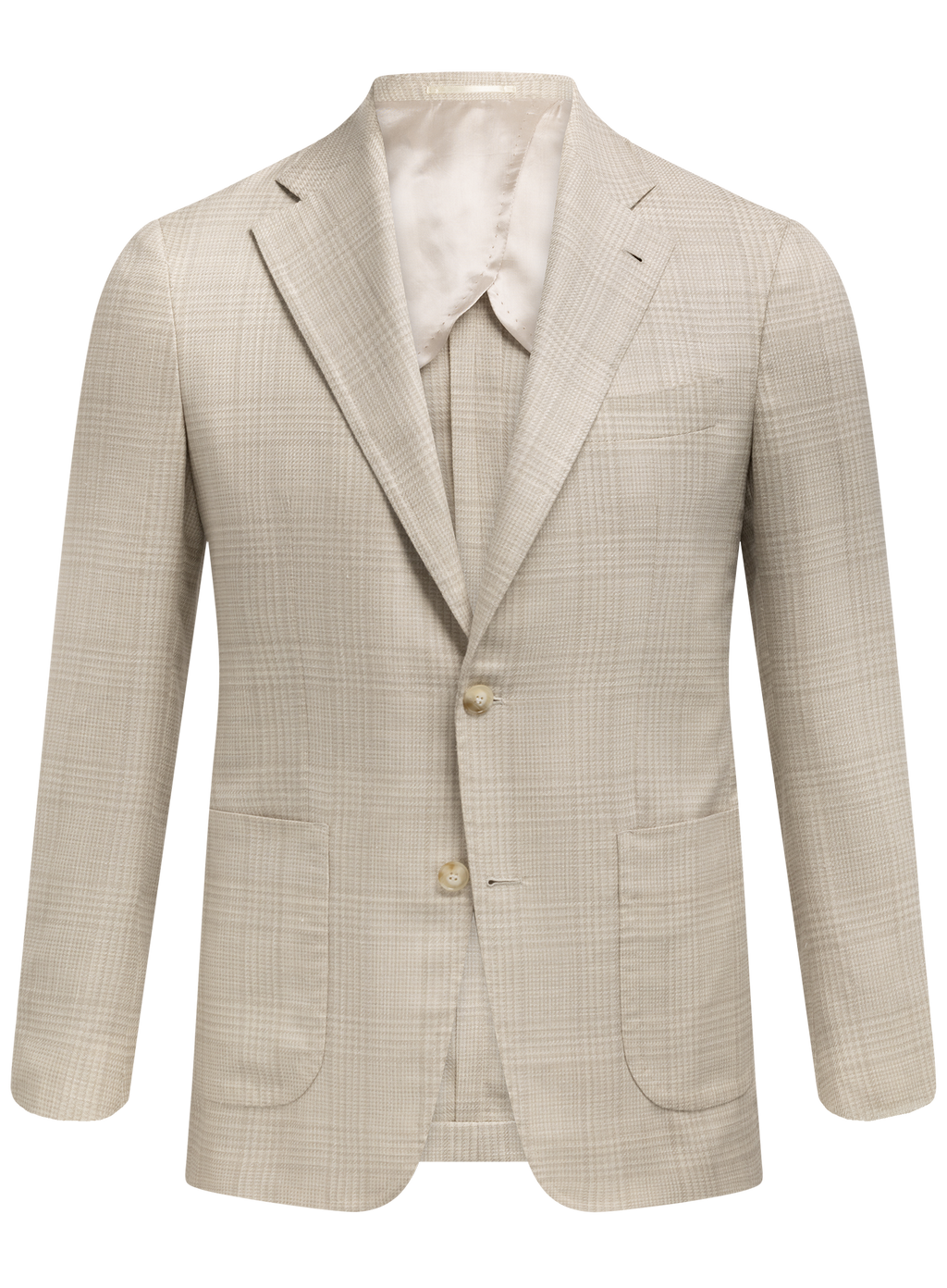 Jasje van wol, zijde en linnen | TAUPE BEIGE
