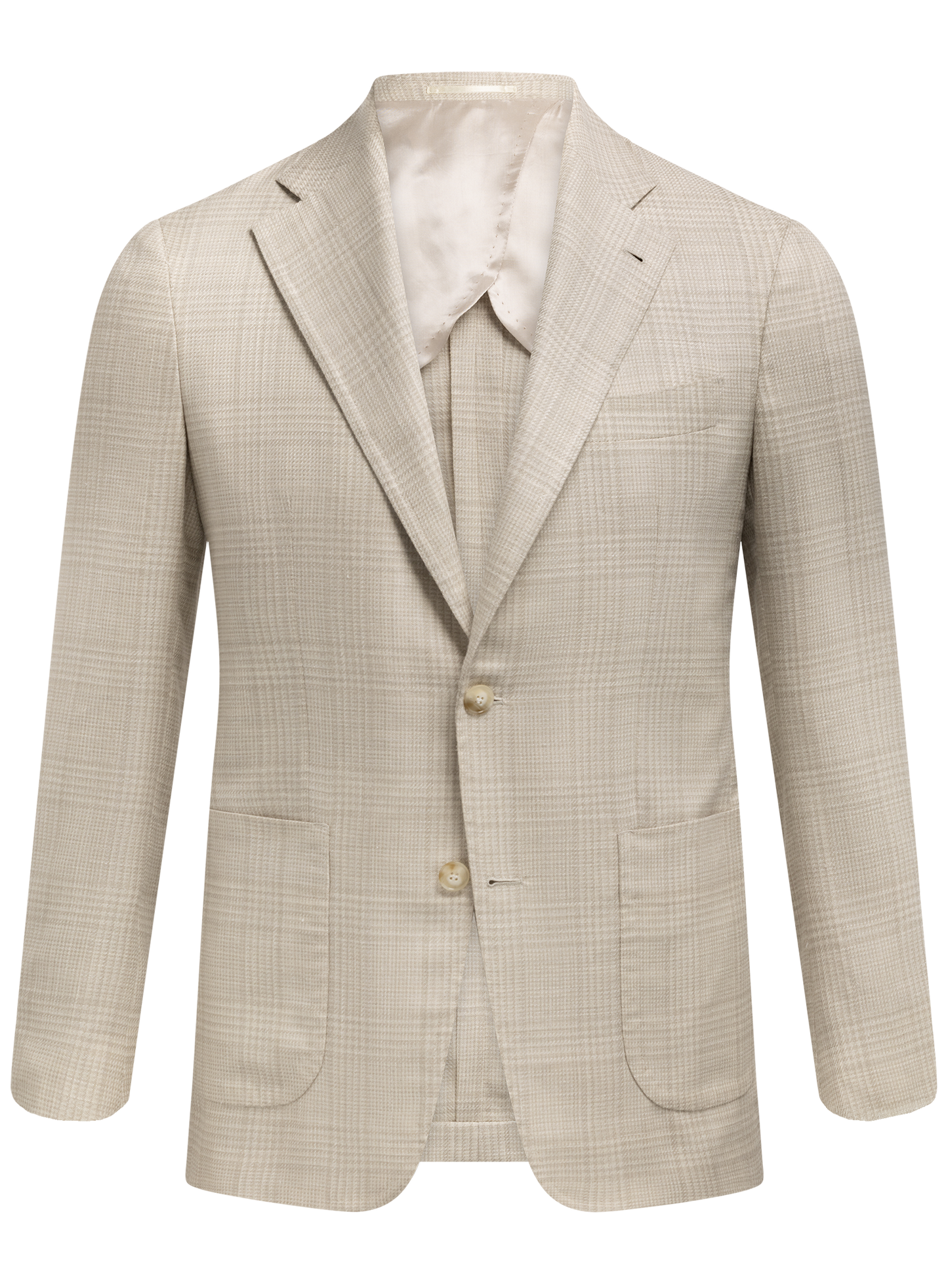 Jasje van wol, zijde en linnen | TAUPE BEIGE