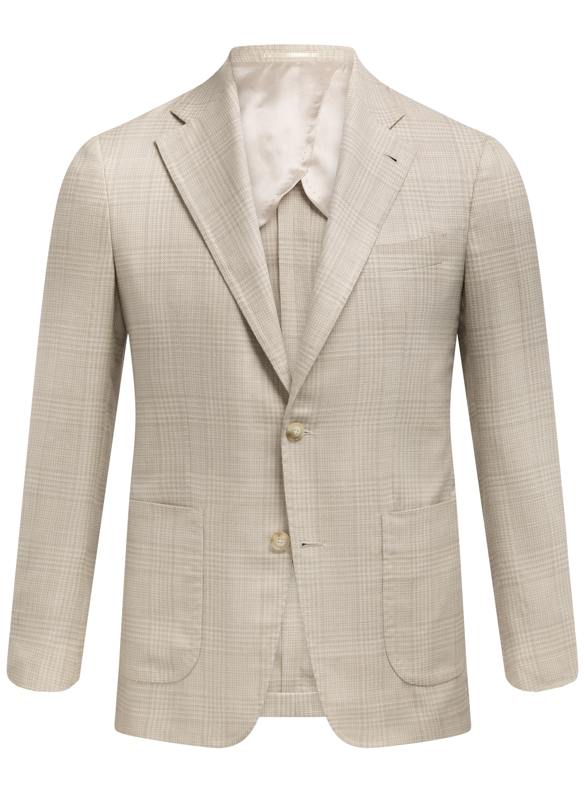 Jasje van wol, zijde en linnen | TAUPE BEIGE