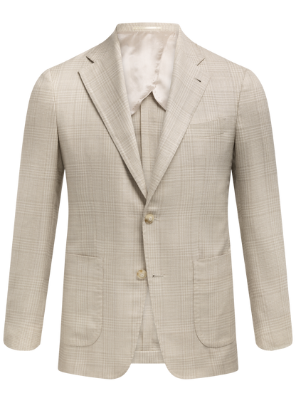 Jasje van wol, zijde en linnen | TAUPE BEIGE