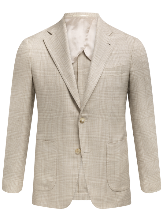 Jasje van wol, zijde en linnen | TAUPE BEIGE