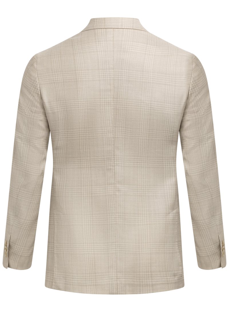 Jacke aus Wolle, Seide und Leinen
