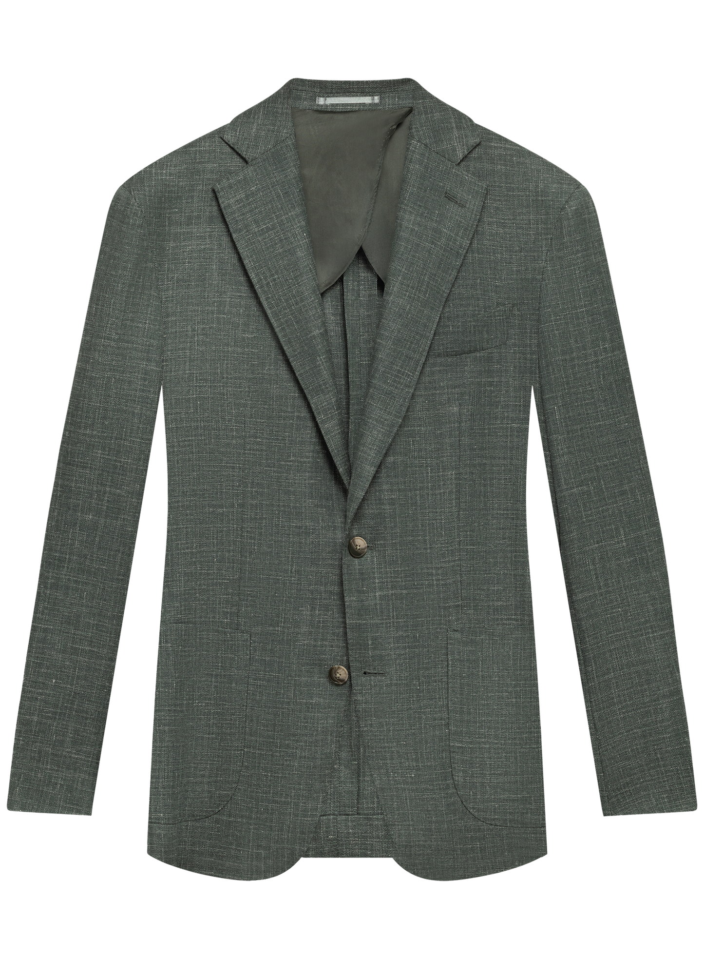 Jasje van wol, zijde en linnen | Groen