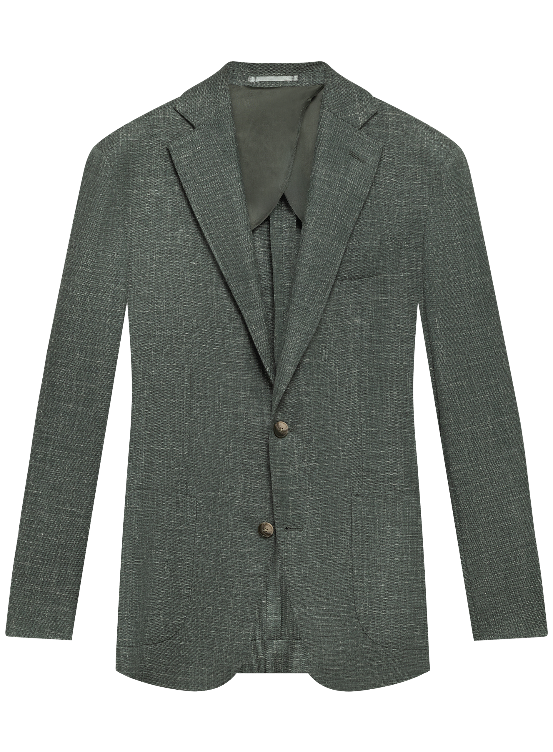 Jasje van wol, zijde en linnen | Groen