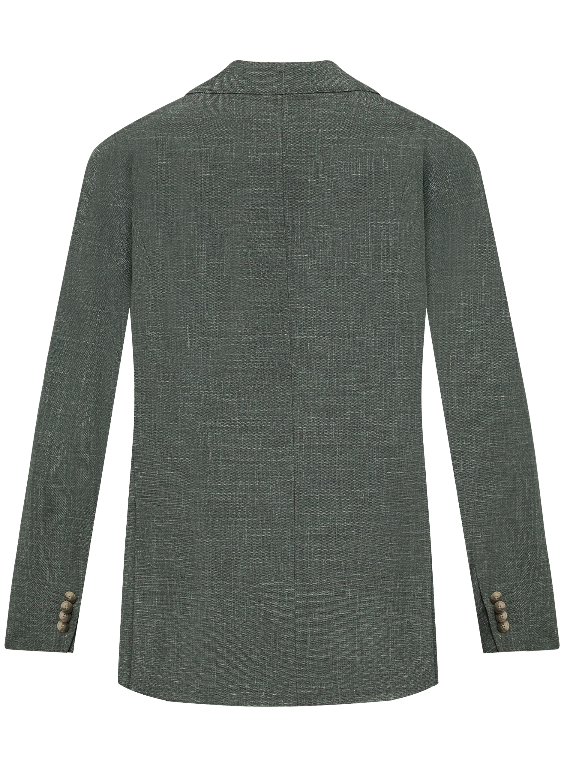 Jasje van wol, zijde en linnen | Groen