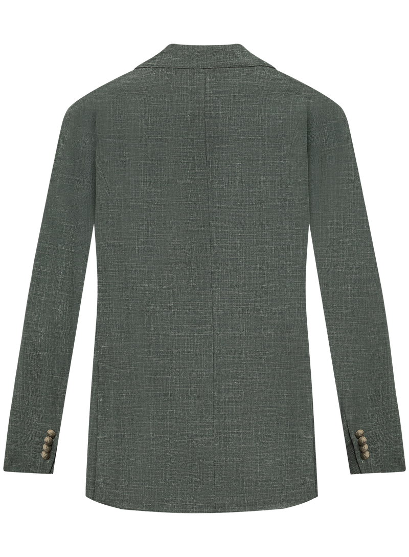 Jacket made of wool, silk and linen