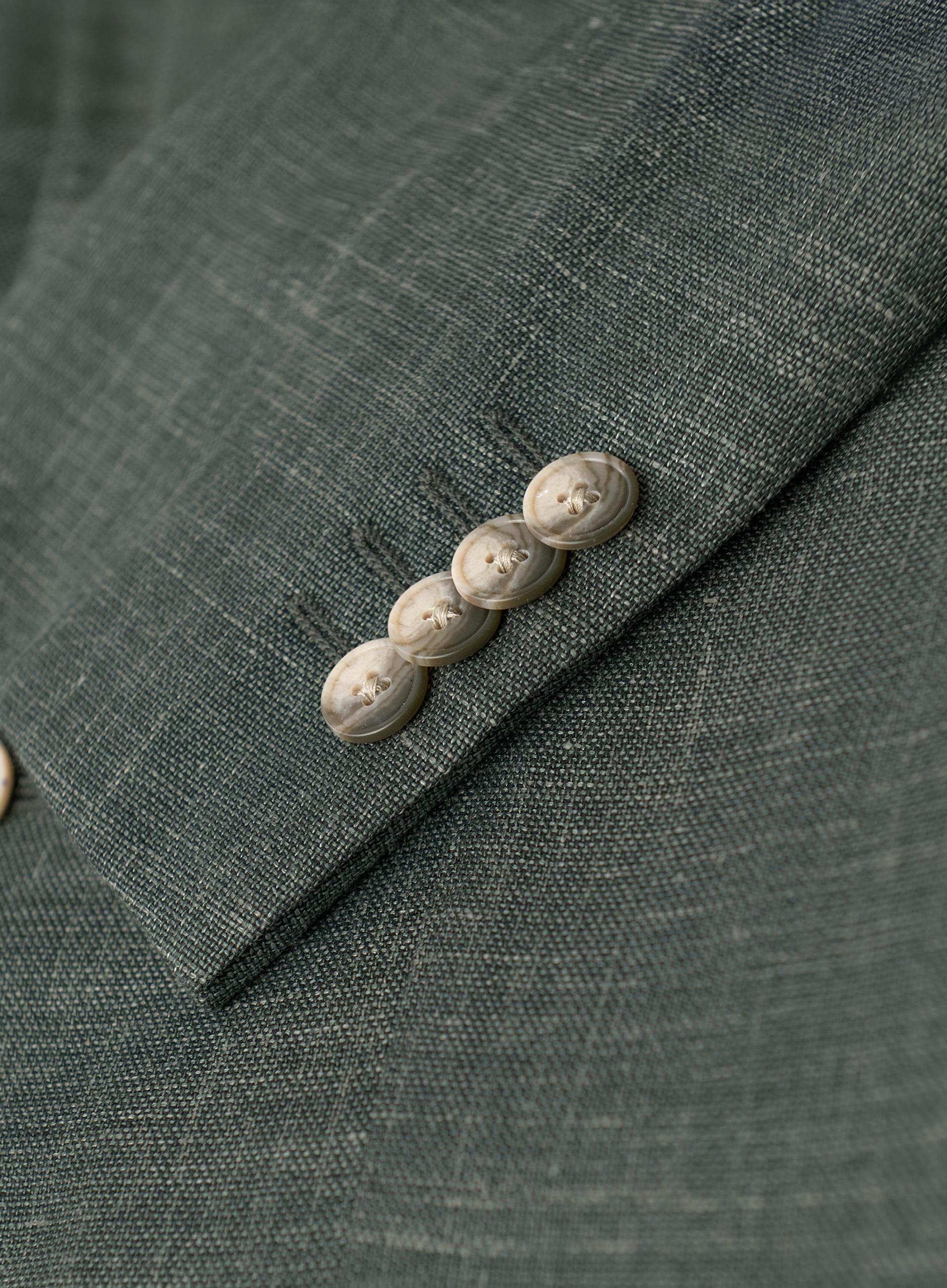 Jasje van wol, zijde en linnen | Groen