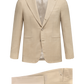 Pak van wol, zijde en linnen (loro piana-stof) | Beige