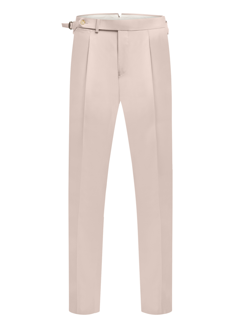 Pleated trousers made of wool