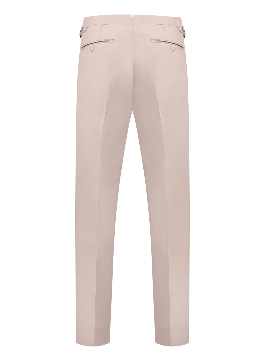 Bandplooi pantalon van wol | Beige