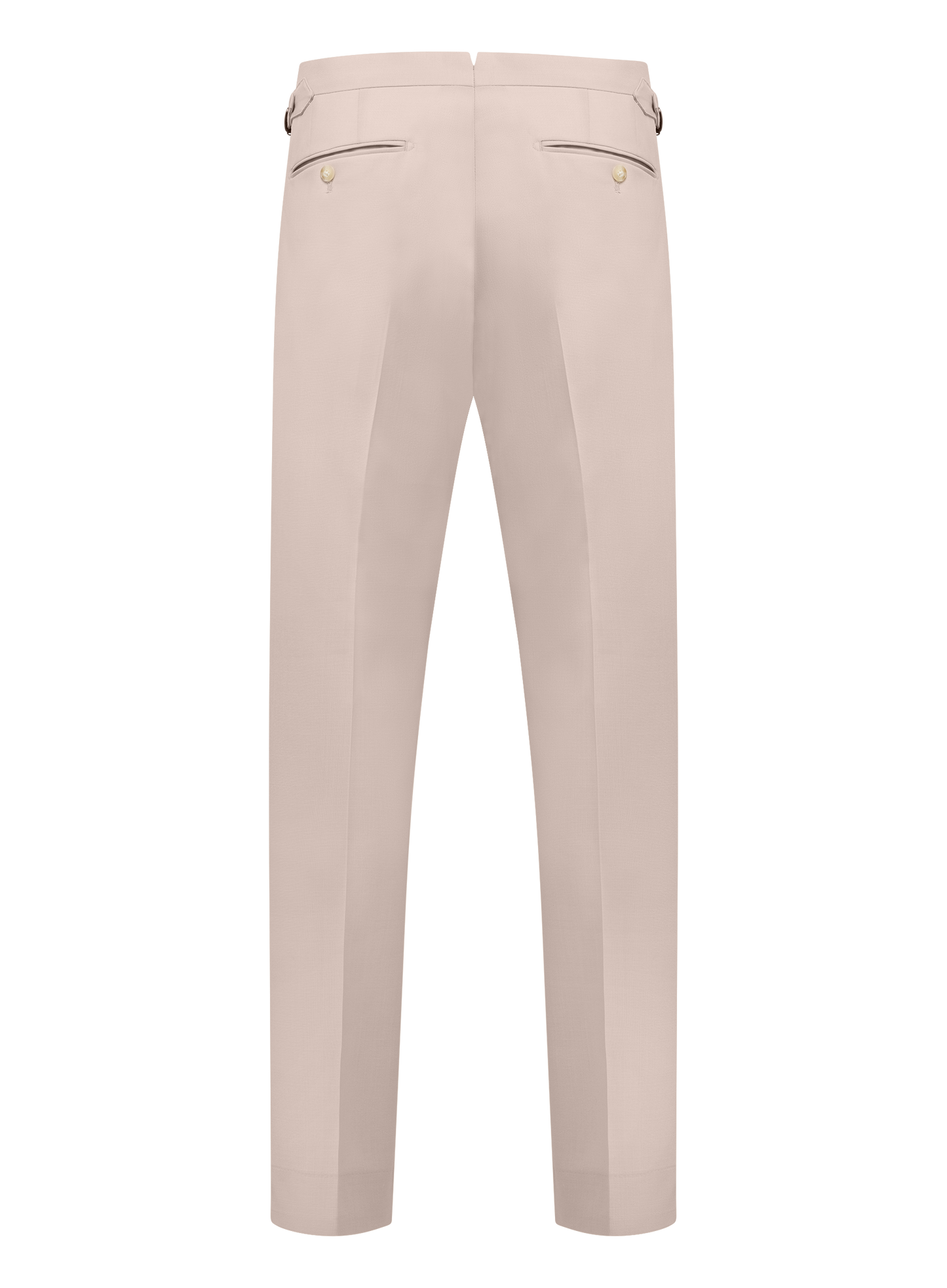 Bandplooi pantalon van wol | Beige