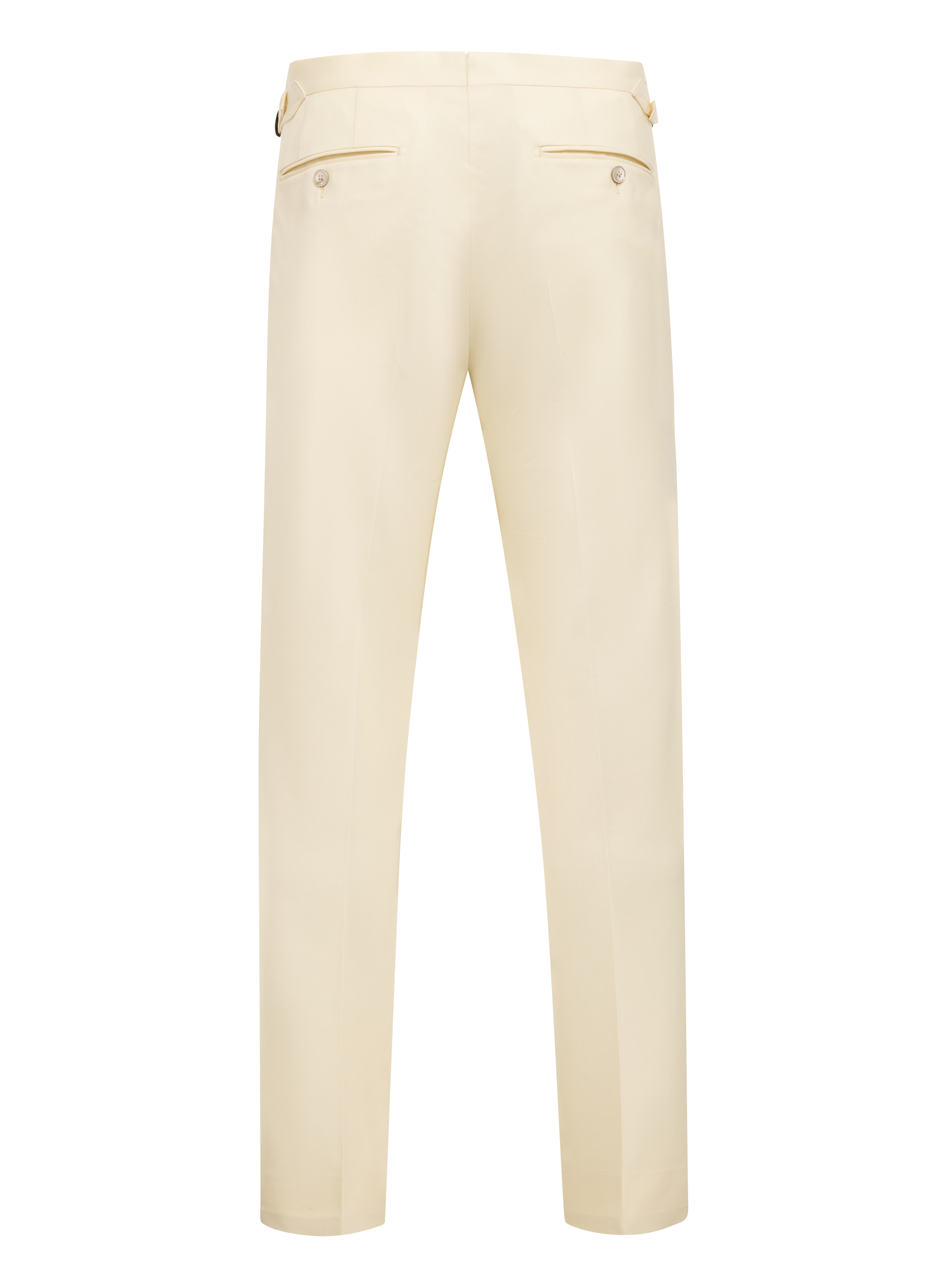 Pantalon van wol, zijde en linnen | ROOM-WIT