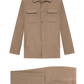 Pak met shirt jacket | Licht Bruin