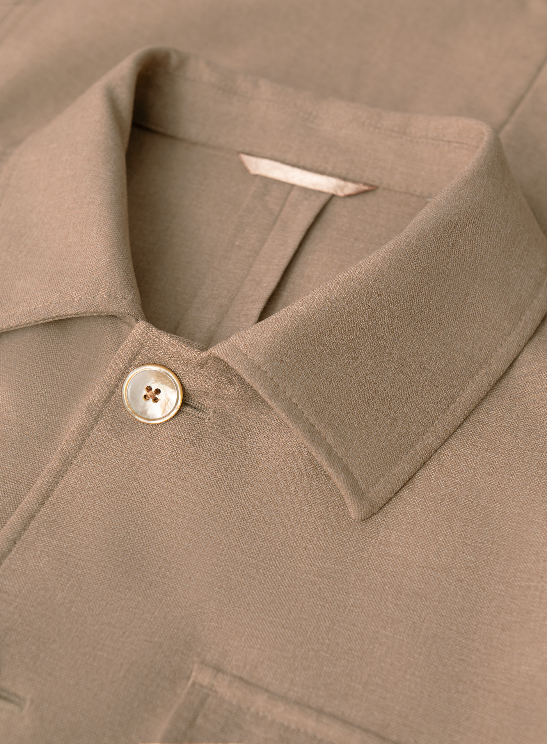 Pak met shirt jacket | Licht Bruin