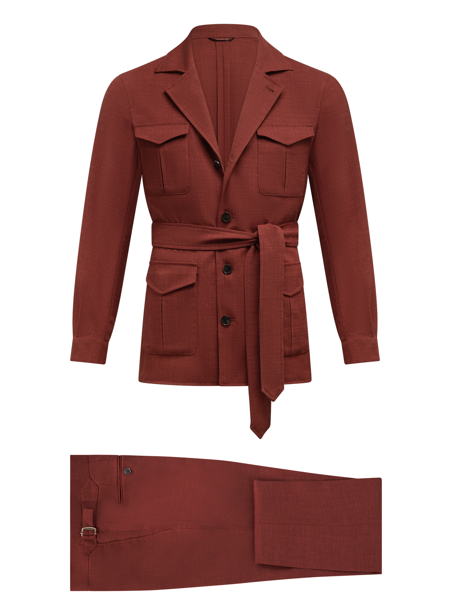 Pak met safari jacket | Rood