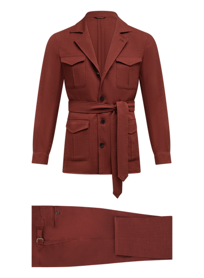 Pak met safari jacket | Rood