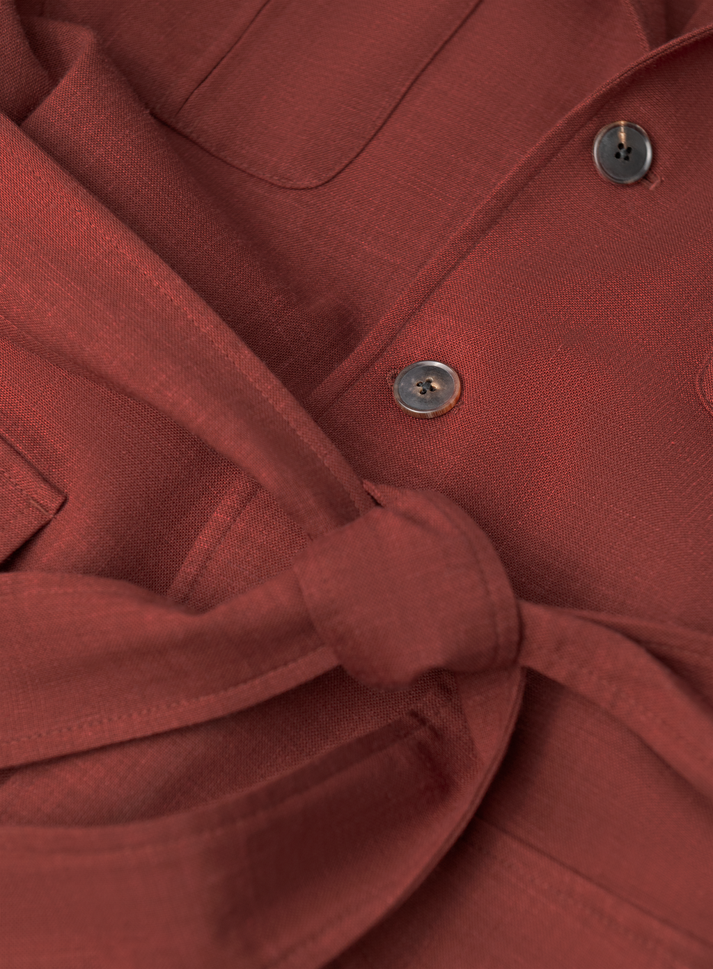 Pak van wol en linnen met safari jacket | FULL_WIDTH | Rood