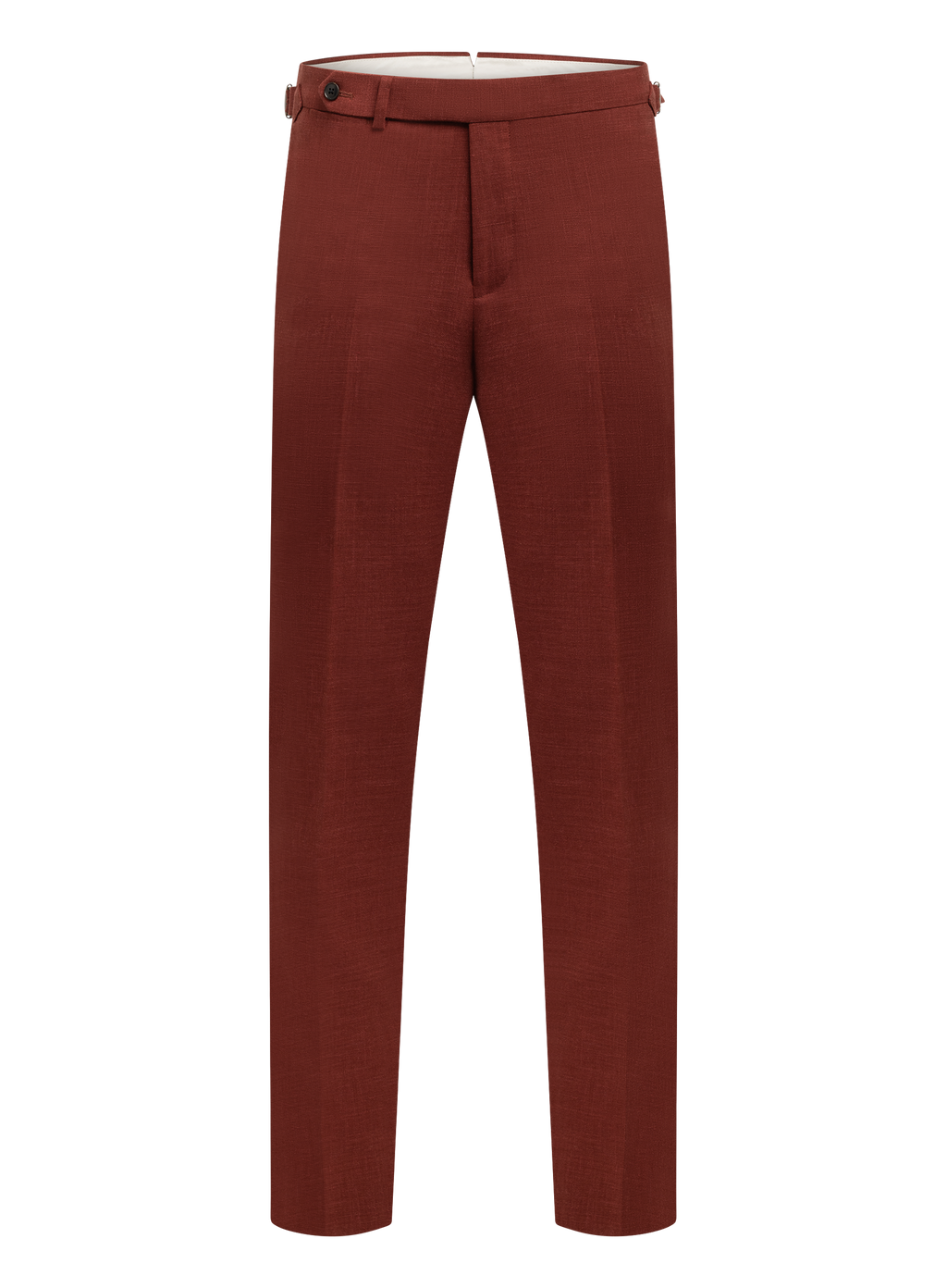Pak van wol en linnen met safari jacket | Rood