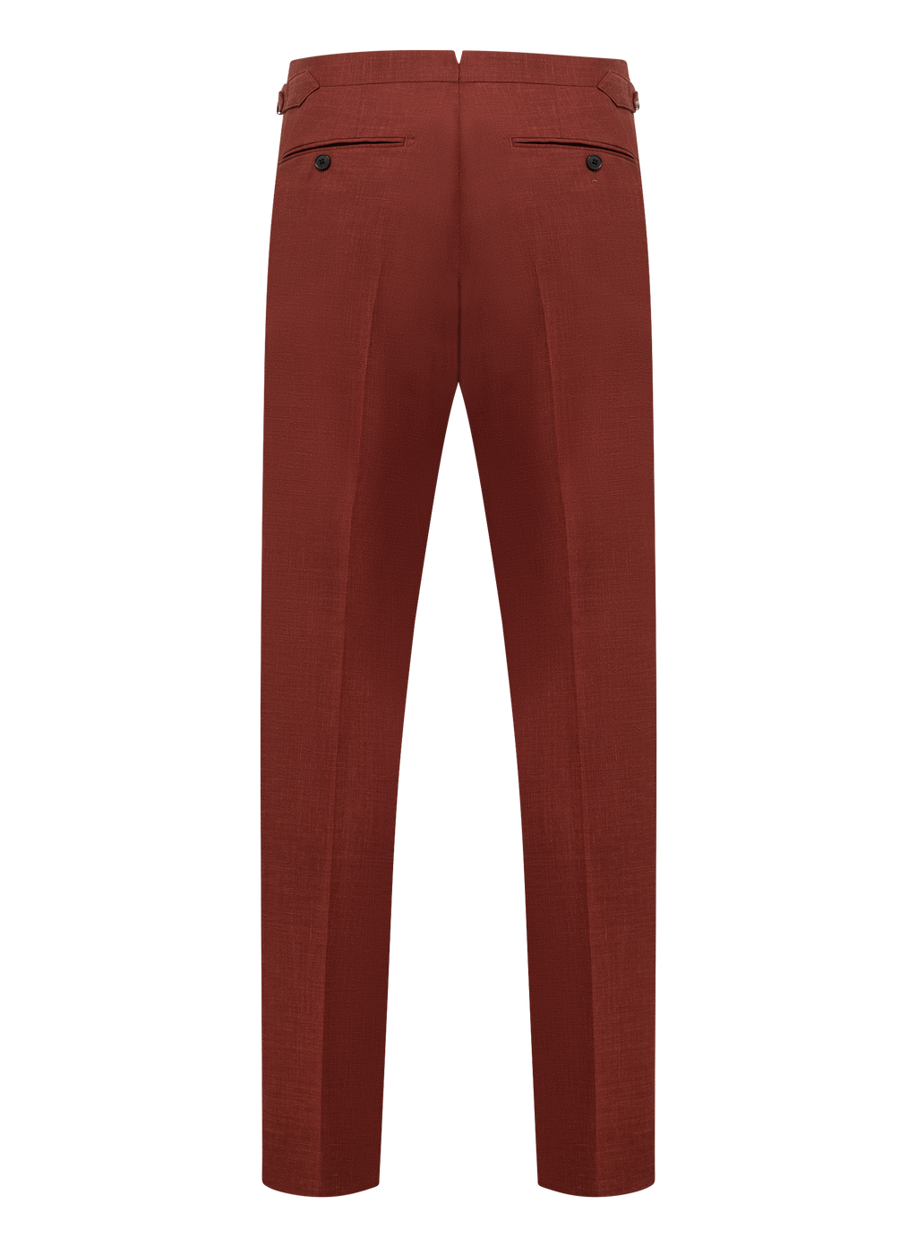 Pak van wol en linnen met safari jacket | Rood