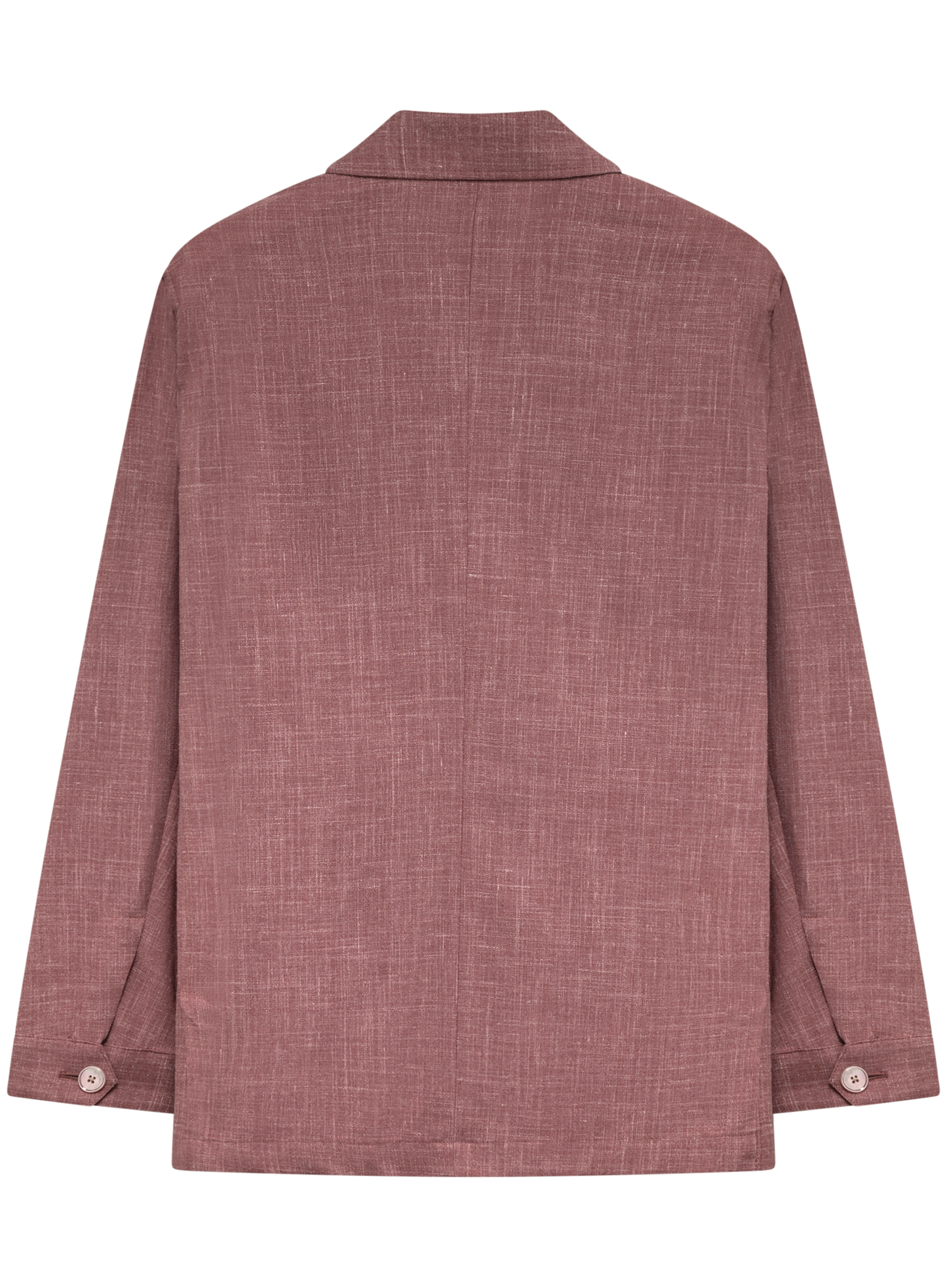 Pak met shirt jacket van wol, zijde en linnen (loro piana-stof) | OUD ROZE