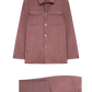 Pak met shirt jacket van wol, zijde en linnen (loro piana-stof) | OUD ROZE