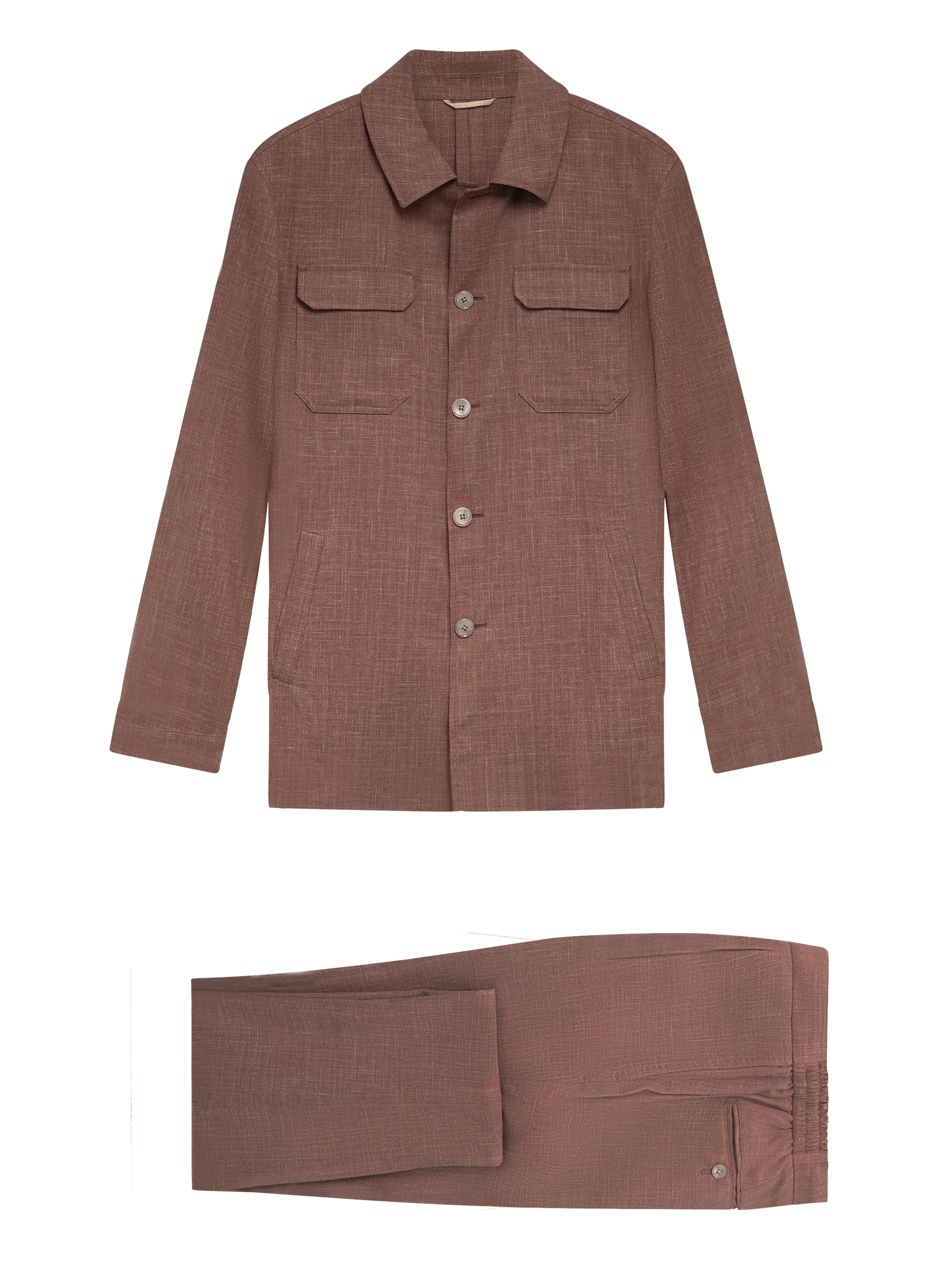 Pak met shirt jacket | OUD ROZE