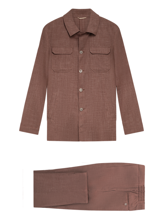 Pak met shirt jacket | OUD ROZE