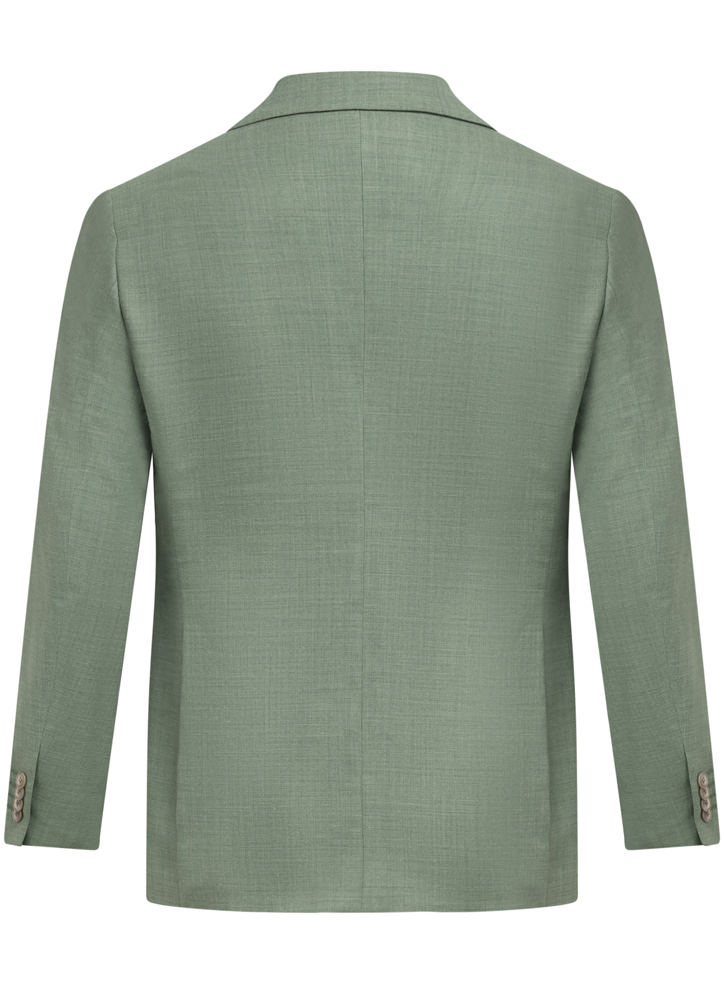 Driedelig pak van wol en linnen | Groen