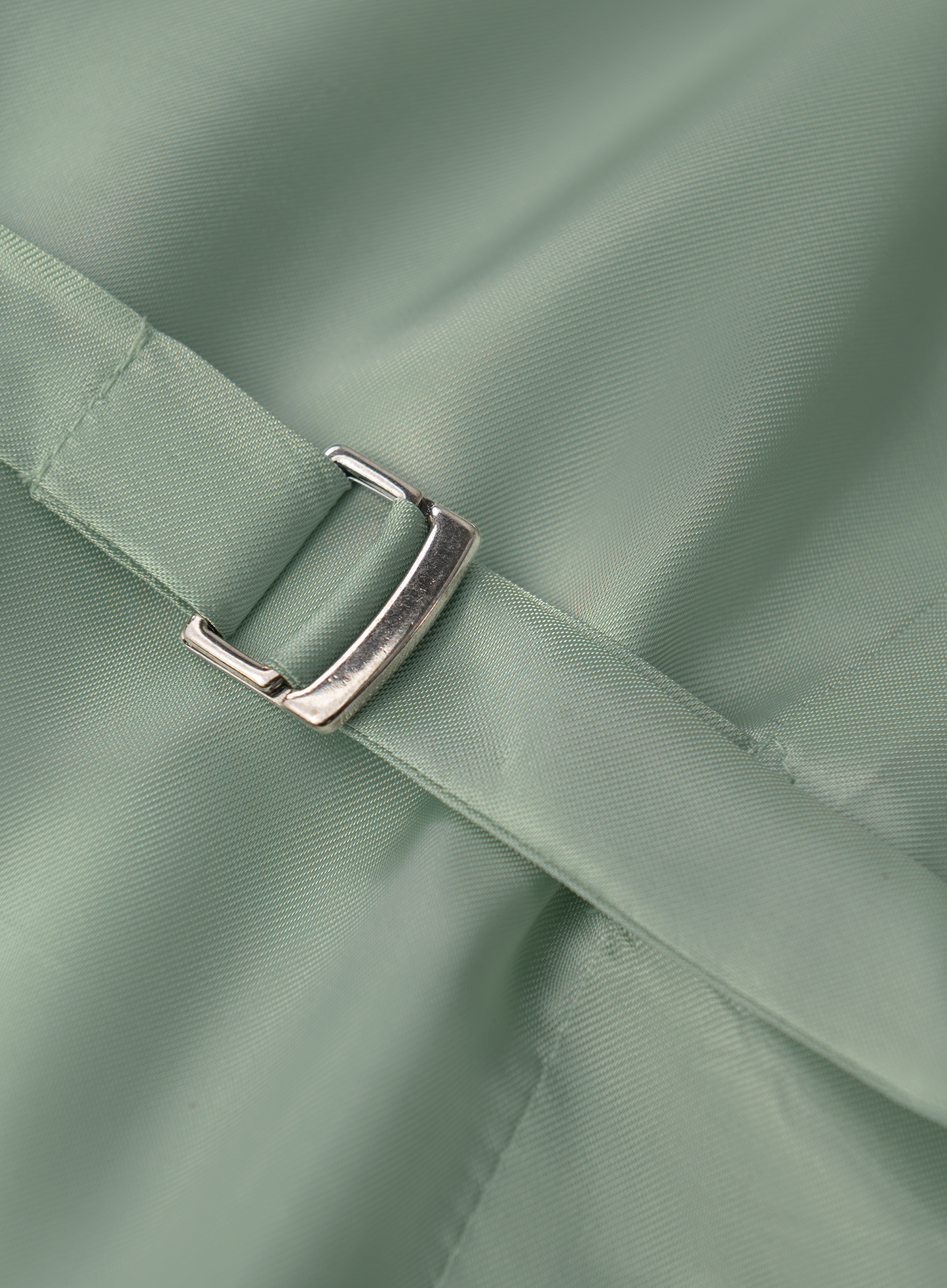 Driedelig pak van wol en linnen | Groen