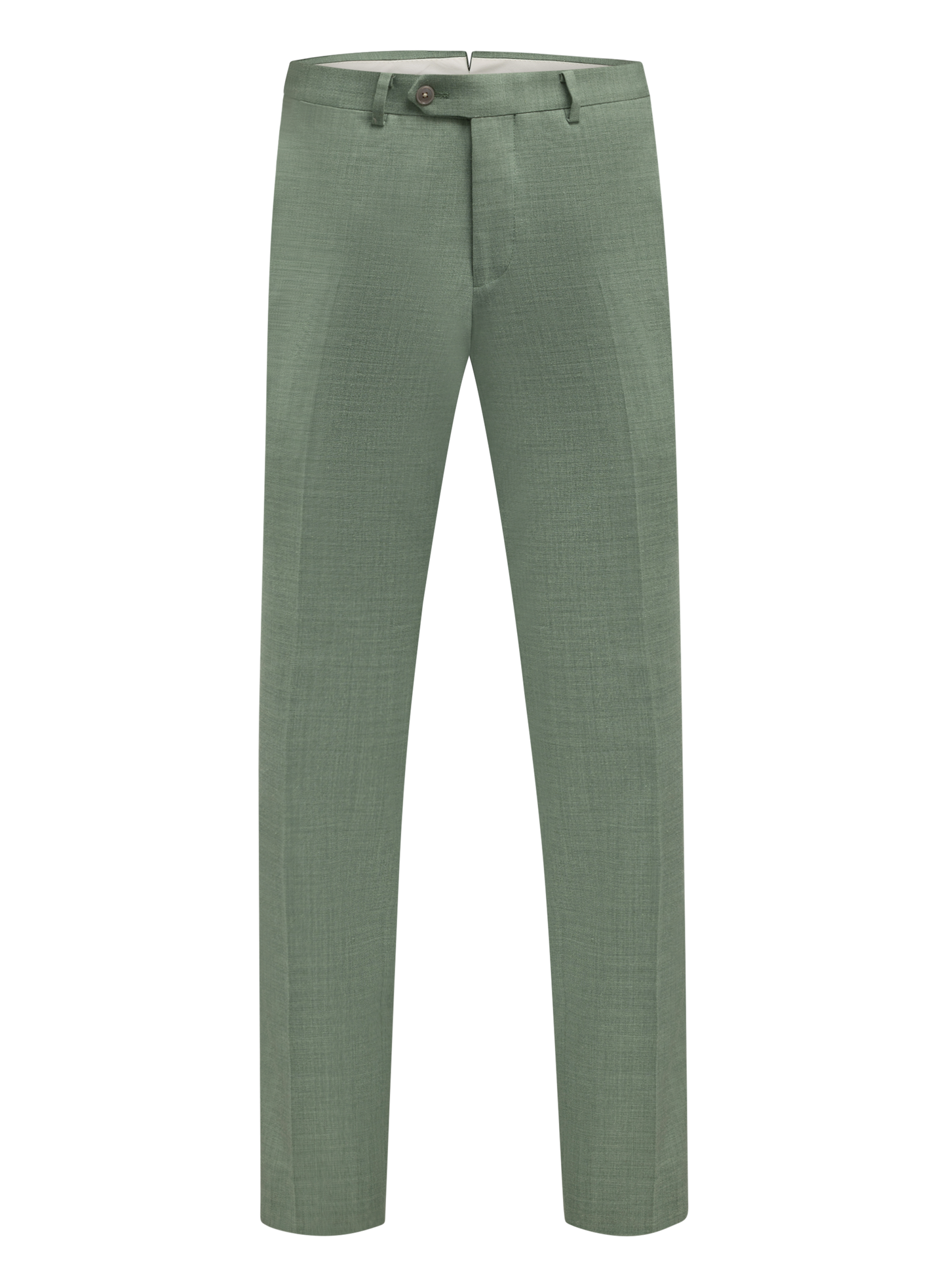 Driedelig pak van wol en linnen | Groen