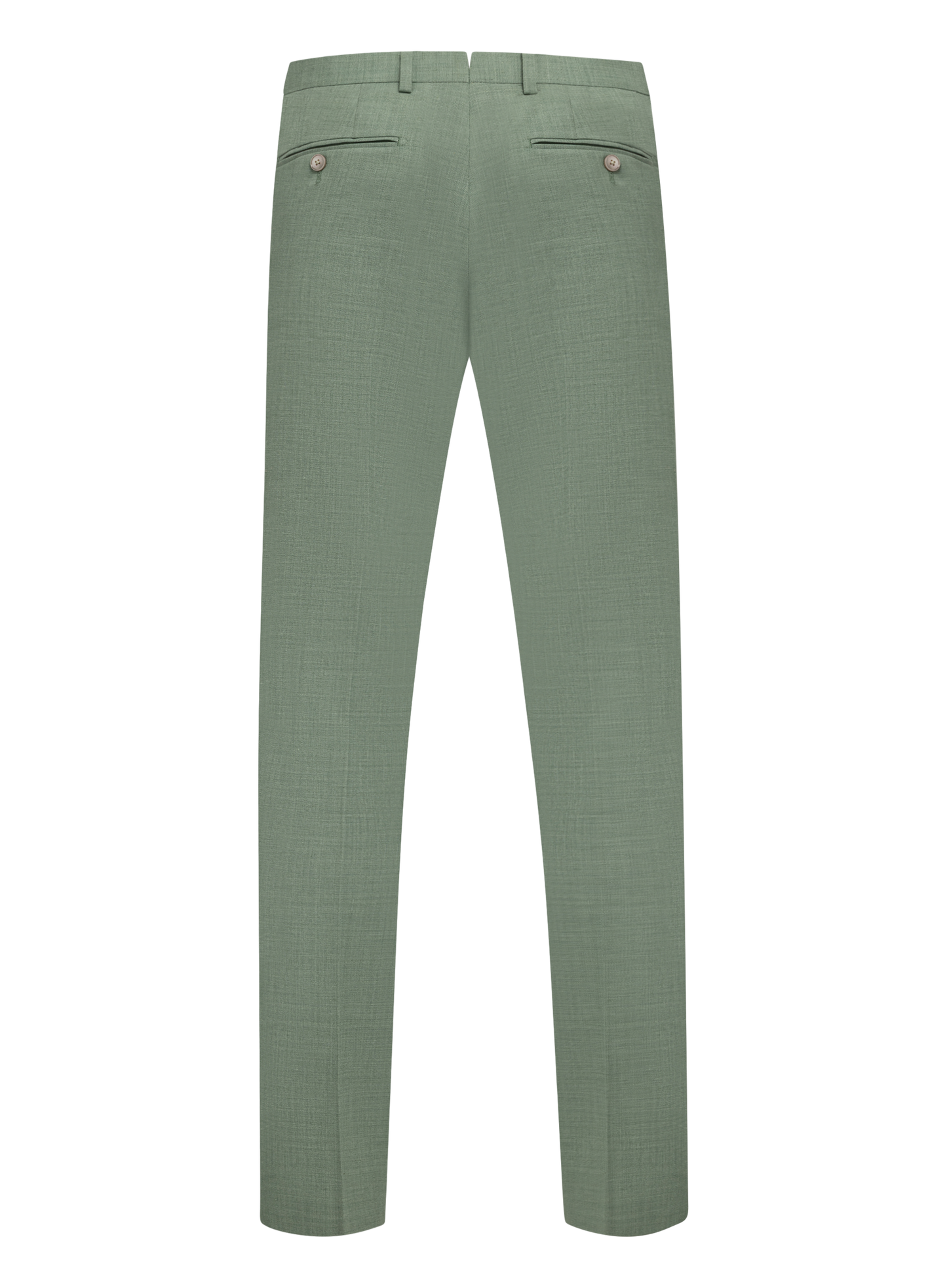 Driedelig pak van wol en linnen | Groen