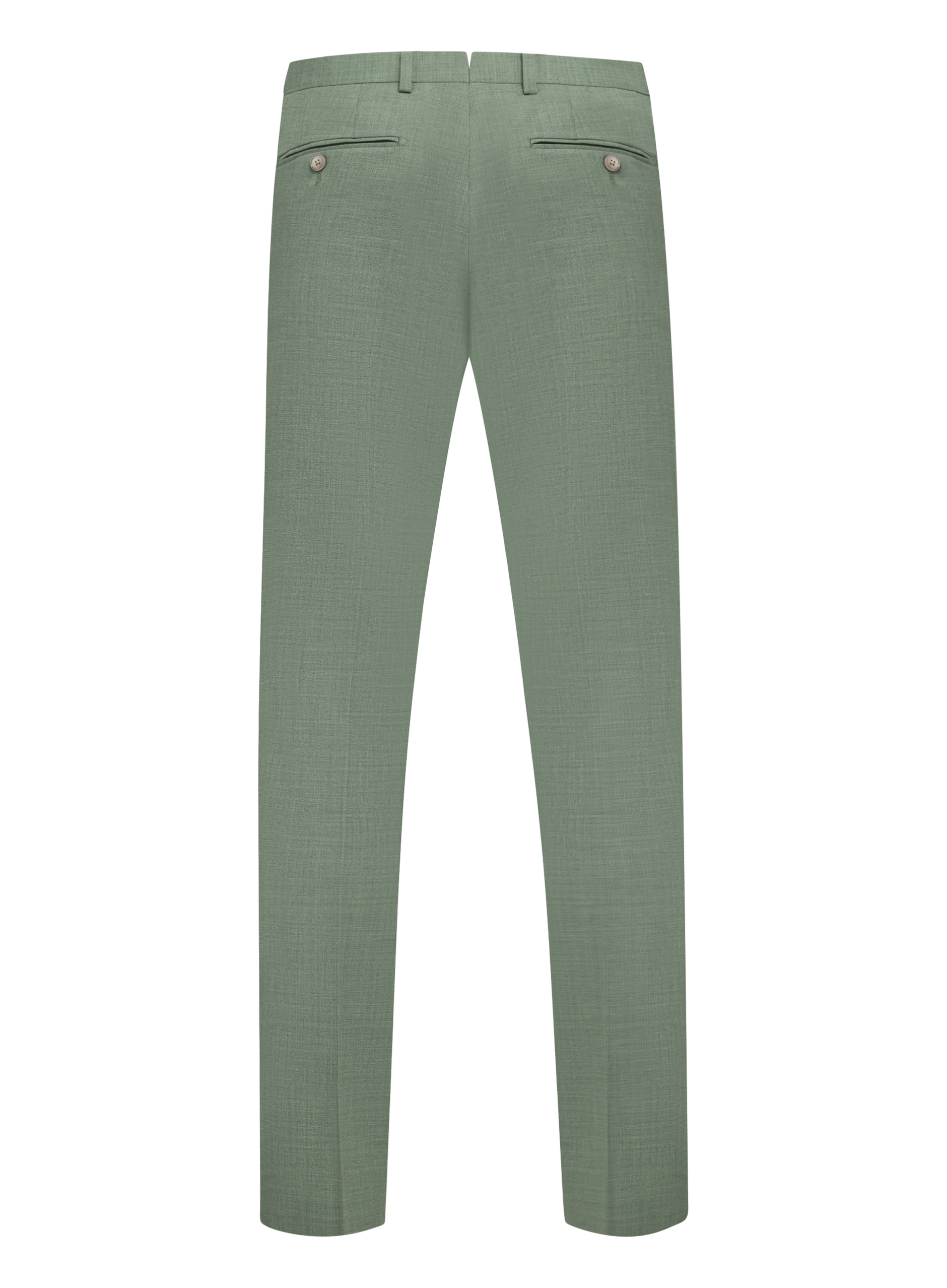 Driedelig pak van wol en linnen | Groen