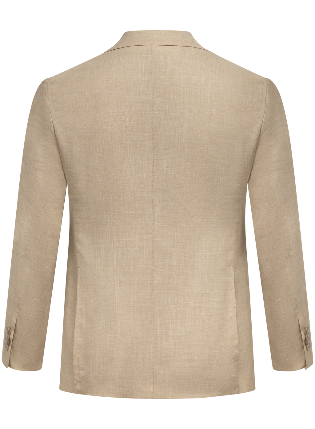 Pak van wol, zijde en linnen (loro piana-stof) | Beige