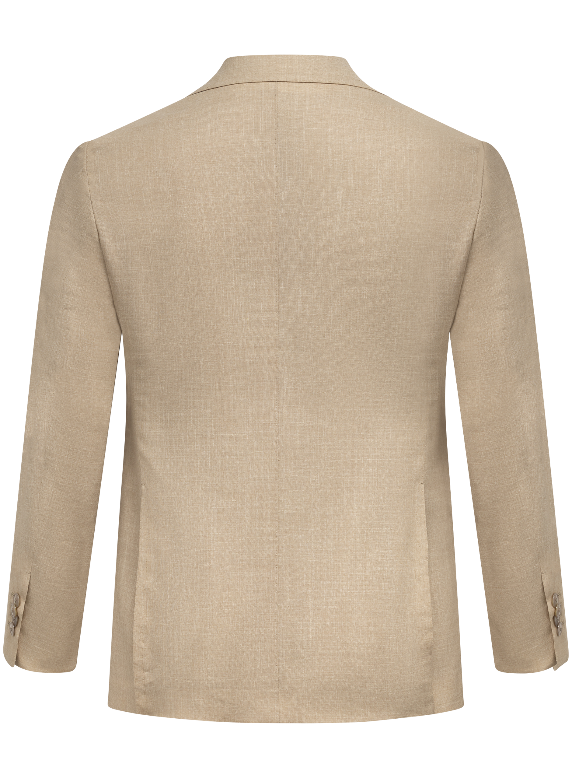 Pak van wol, zijde en linnen (loro piana-stof) | Beige