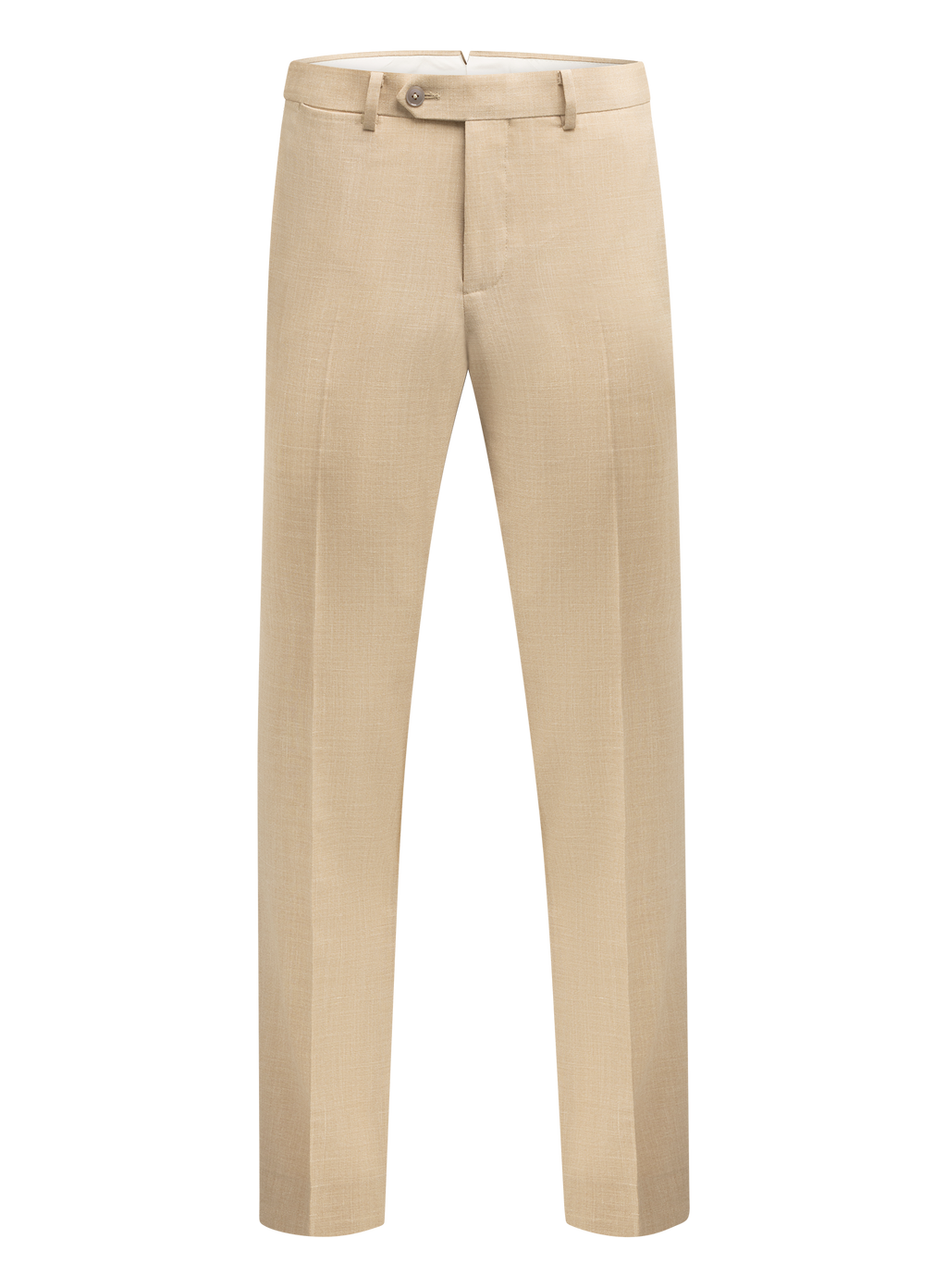 Pak van wol, zijde en linnen (loro piana-stof) | Beige