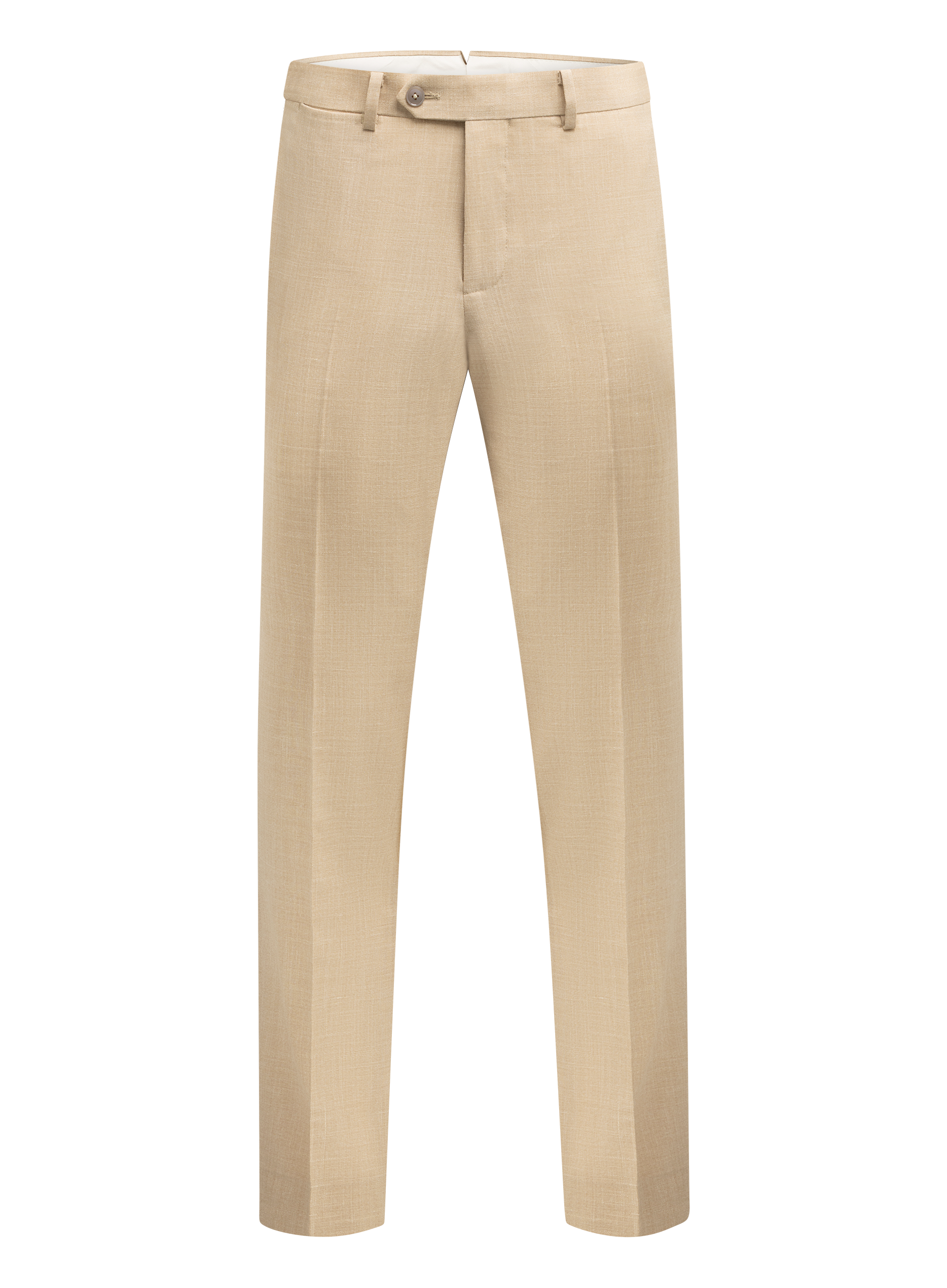 Pak van wol, zijde en linnen (loro piana-stof) | Beige